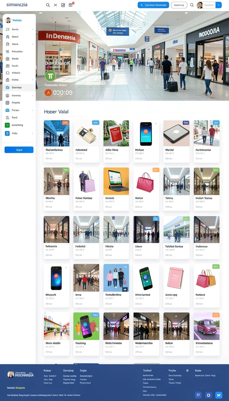 Tampilan antarmuka rupiah126 di Android